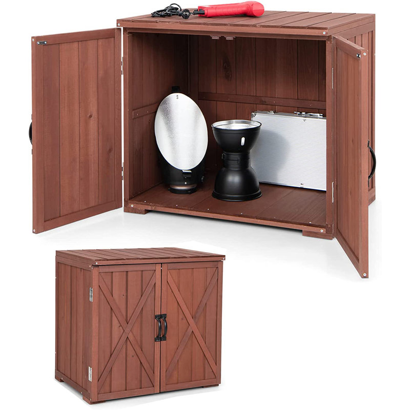 Anstadt 3 ft. W x 2 ft. D Wooden Flat Tool Shed