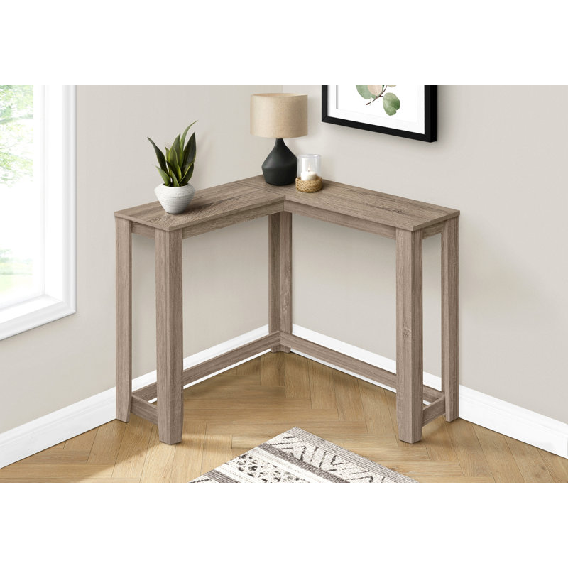 Table d'appoint, console, vestibule, étroit, d'angle, salon, chambre à coucher, contemporain, moderne, Taupe