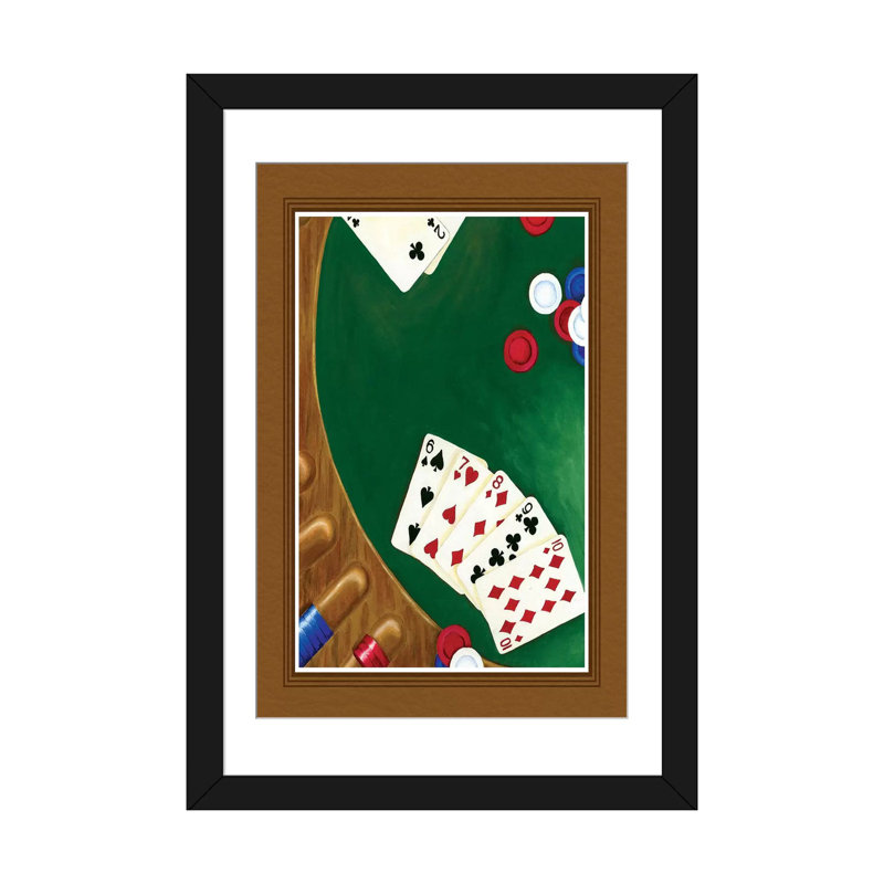 « savoir quand garder sur toile », reproduction sur toile, H 32 po x l 24 po x P 1 po, Papier avec cadre noir, Blanc