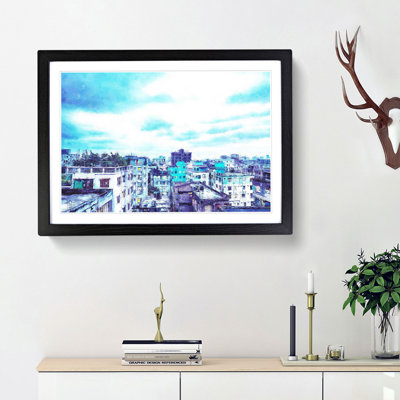 Skyline of Dhaka in Bangladesh - Picture Frame Painting Print on MDF