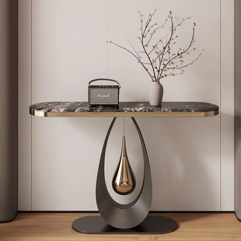 Console moderne simple et luxueuse, Multicolored, 33.5" H x 63" W x 13.8" D