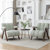 Dormon Upholstered BoucleArmchair with Solid Wood Legs