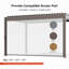 Cadre en aluminium avec pergola à lumière solaire-108420904
