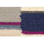 Tapis en laine touffeté à la main à motif géométrique multicolore