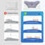 Sleeping Cervical Pillow Ergonomic Memory Foam Neck Support Pillow, Set of 2-569191754-569191755