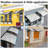 Yescom Outdoor Awning Patio Window Door Canopy Cover UV Protection Hollow Sheet