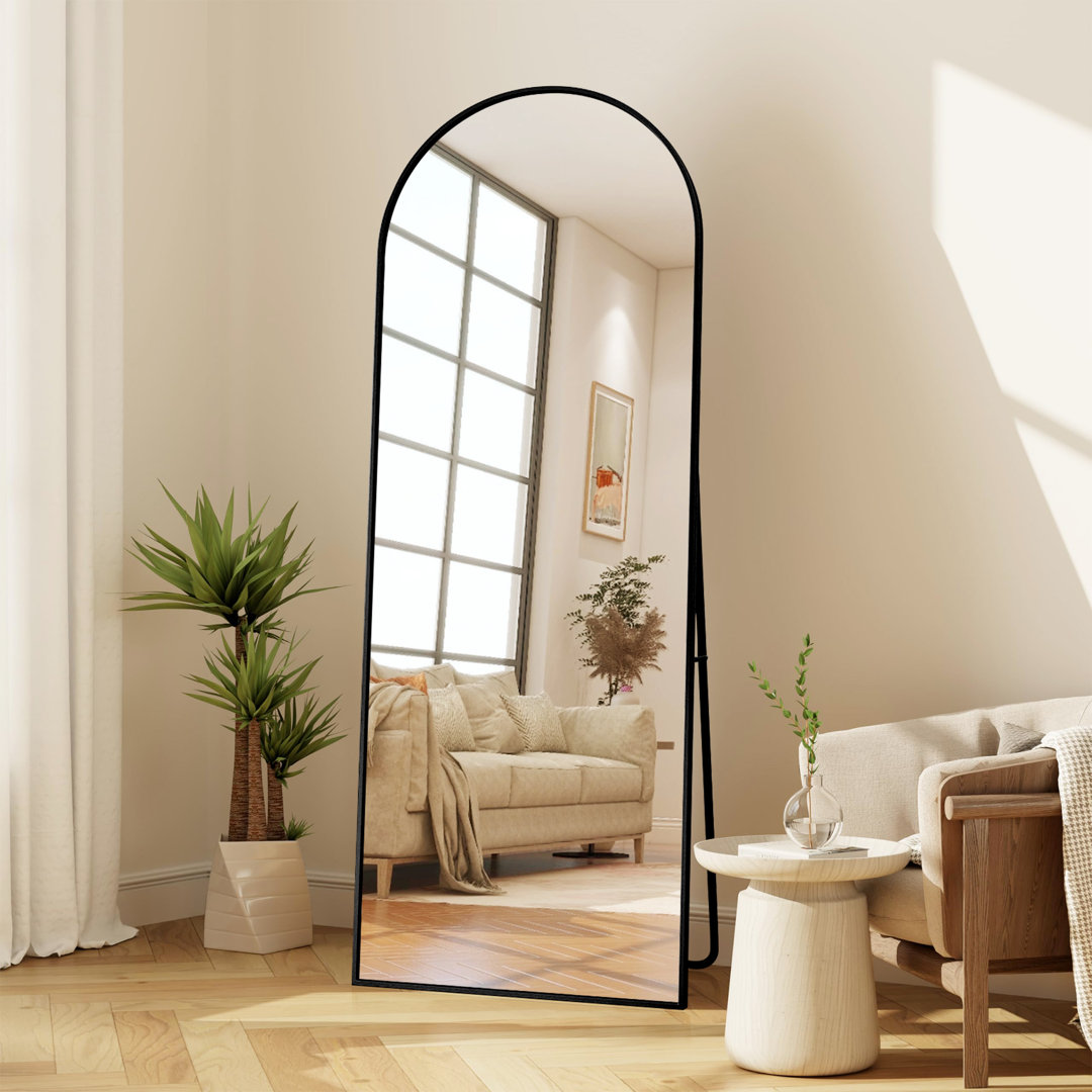 Aleaya Aluminium Half-circle Mirror
