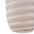 Carved Glass Home Decor Vase - Tall Modern Flower Vase With Ribbed Silhouette - Statement Vases For Floral Arrangements Accent - Ivory-381092803