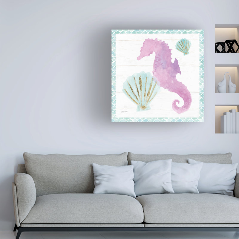 Art sur toile Jenaya Jackson «Mermaid Friends VI», H 18 po x l 18 po x P 2 po