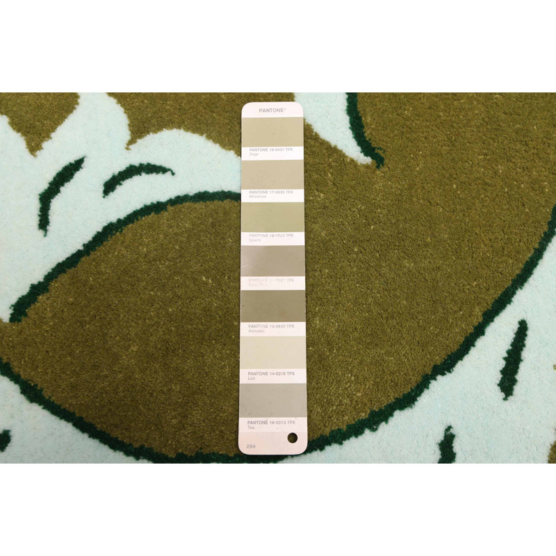 Tapis olive Timeless 9 pi 1 po x 12 pi 0 po