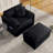 Ultimate Comfort Recliner, Soft Chenille Black Upholstered, Modern Lounge For Home