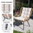 2 - Person High Backrest Wicker Patio Set with Cushions-2041548996