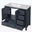 Meuble-lavabo de 36 po avec lavabo, armoire de rangement abondante - 2 portes à fermeture douce et 5 tiroirs-428503794