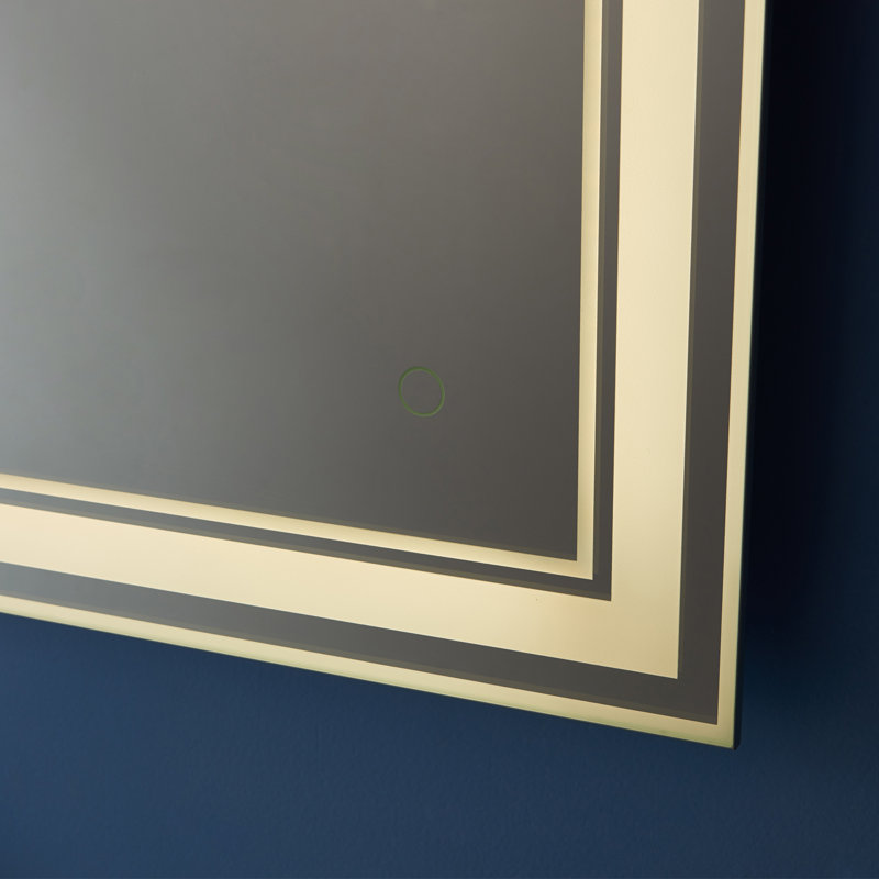 Miroir de salle de bain/coiffeuse illuminé Varese, H 48 po x l 30 po x P 1,6 po