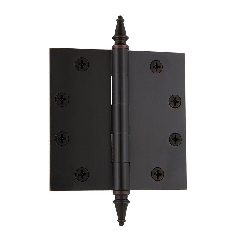 4.5'' x 4.5'' Brass Butt Bearing Hinge, Timeless Bronze