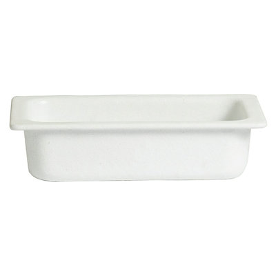 Plat à nourriture 1,6 quarts, 10,24 po x 6,3 po, blanc cassé Bugambilia GET