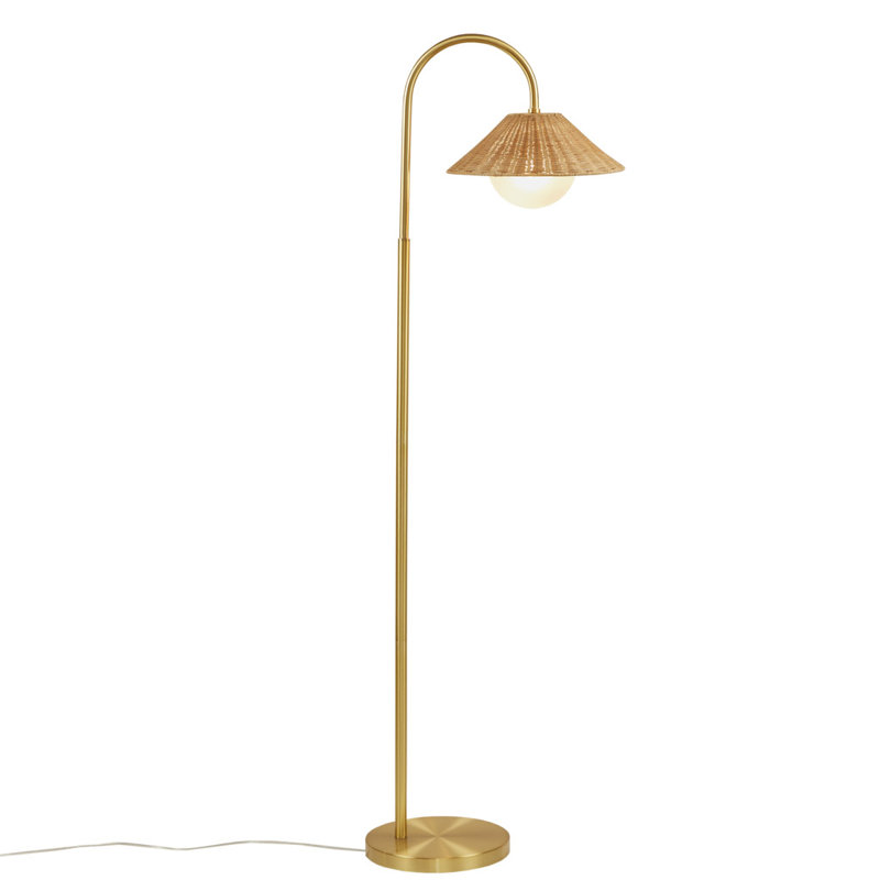Omena Rattan Weave Shade Floor Lamp
