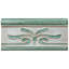 Novecento Cenefa Evoli 5.1" x 2.6" Glossy Ceramic Bullnose Tile Trim-90287010