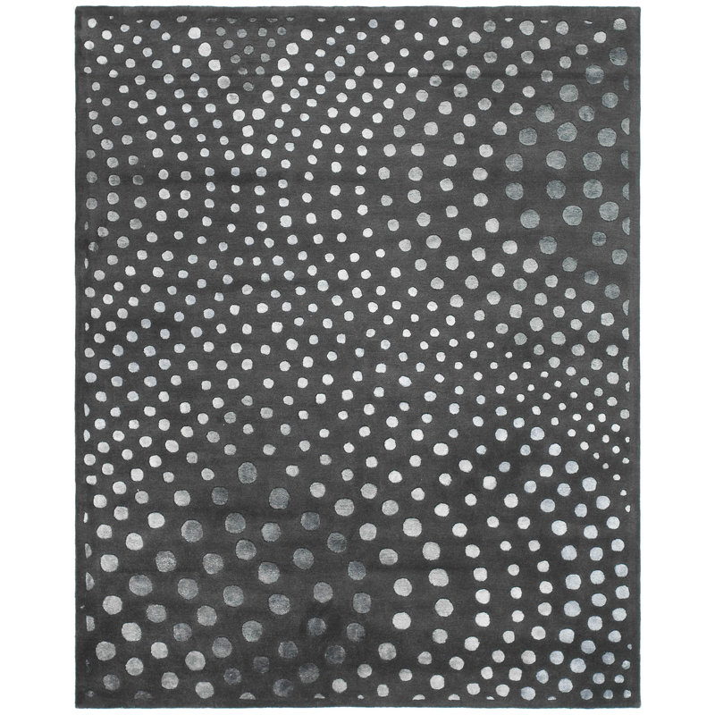 Amier Hand Tufted Wool And Viscose Abstract Rug, Rectangle 9' x 12'