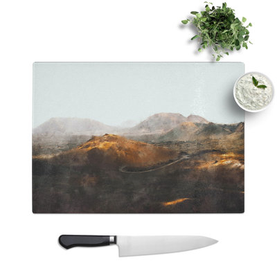 Lanzarote Spain Painting Chopping Board