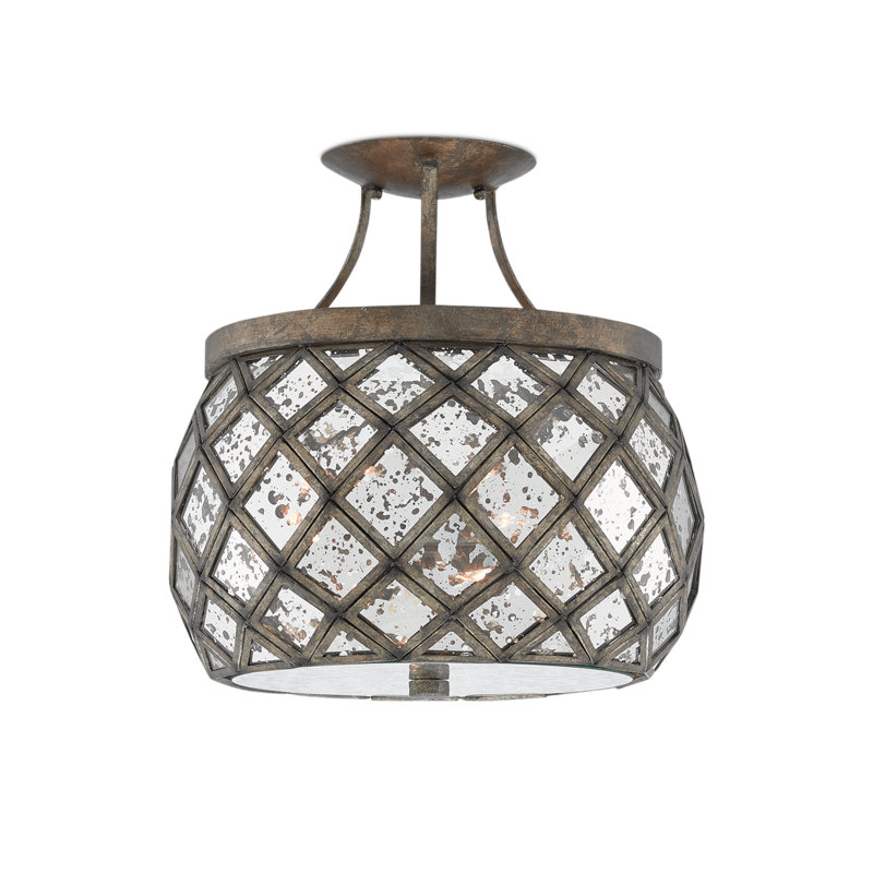Plafonnier semi-encastré 3 lumières 14,25 po Buckminster