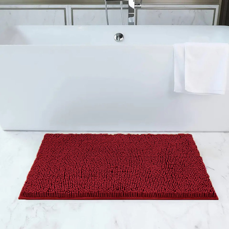 Tapis de douche Latrone, Rouge