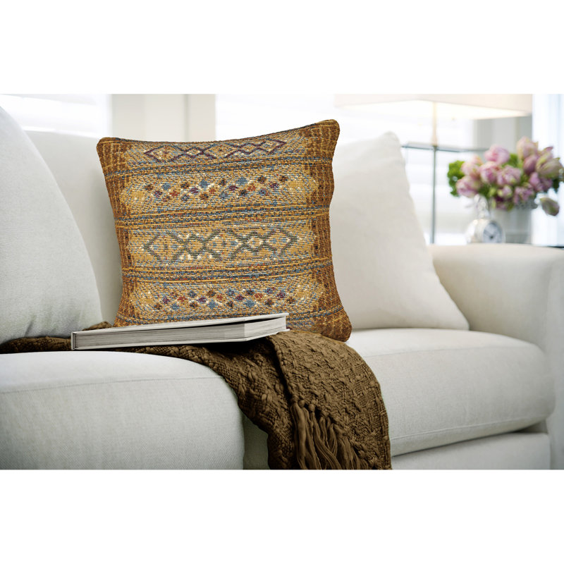  Housse et insert de coussin d'extérieur, Or, H 18 po x l 18 po