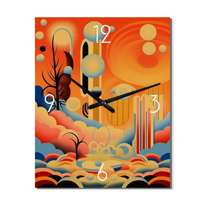 Horloge murale moderne Dreamcity, H 28 po x l 12 po x P 1 po
