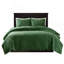 Ensemble de courtepointe 3 pièces en velours vert-122524798