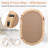 20"x30" Boho Rattan Oval Wall Mirror