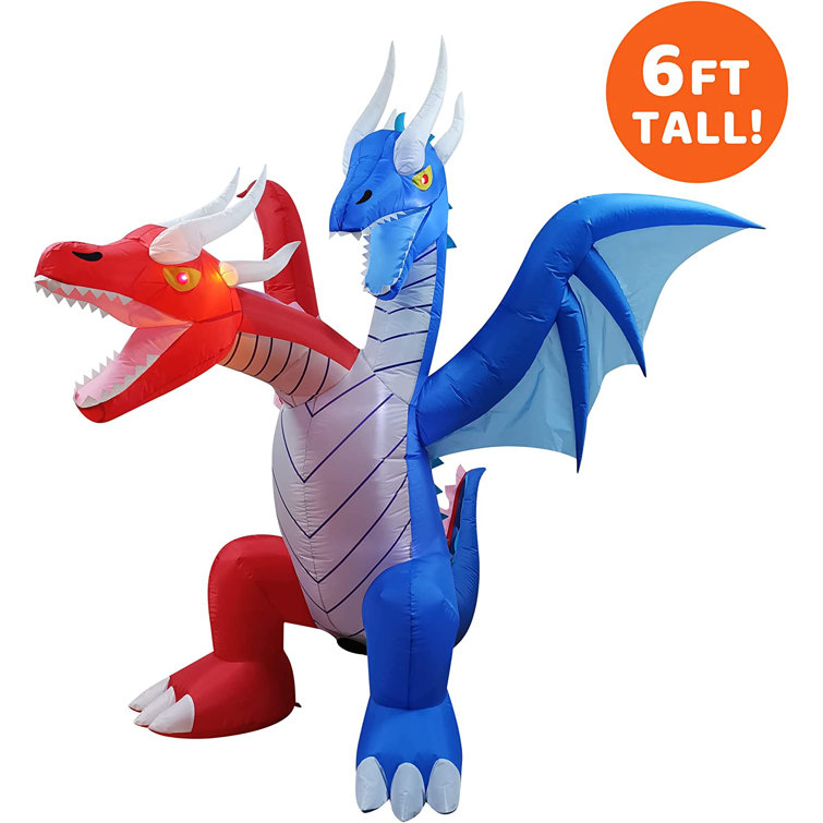 Massive Double Headed Dragon Inflatable The Holiday Aisle
