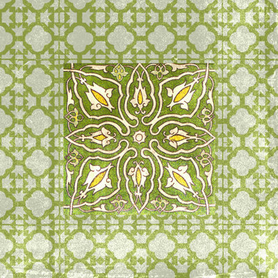 Green Tile - reproduction sur toile tendue