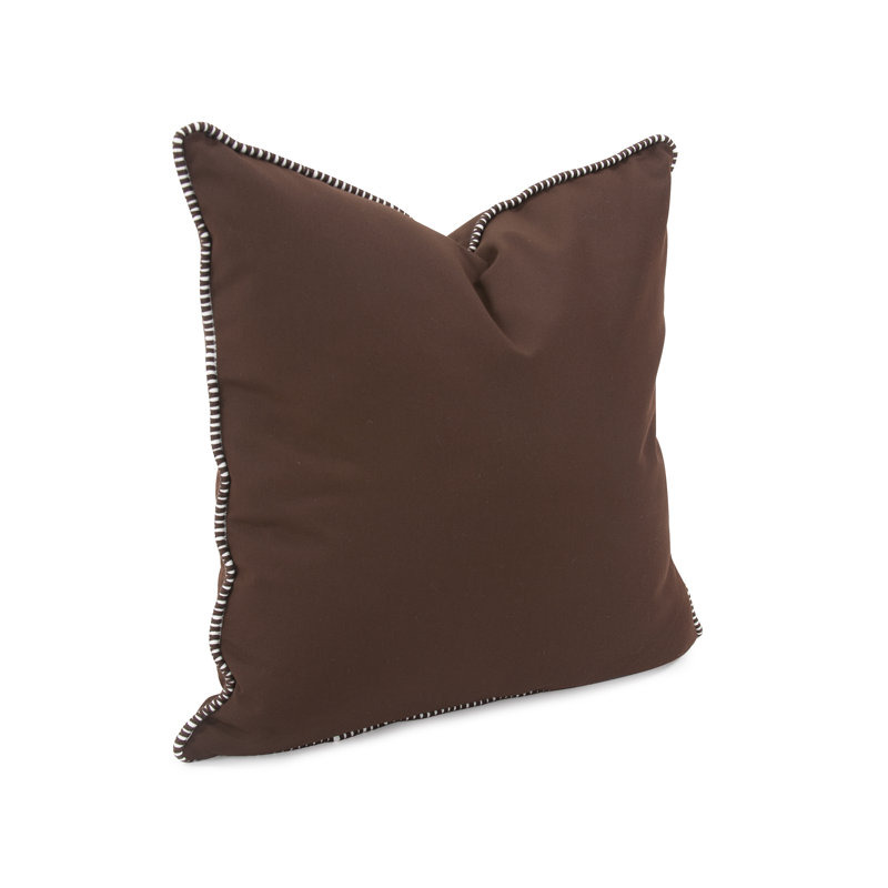Delijah Square Indoor/Outdoor Pillow Cover & Insert, 20" x 20", Seascape Moss