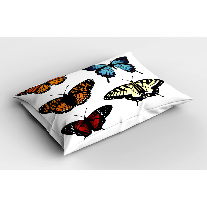 Swallowtail Polyester Sham Set, Twin
