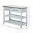 Kitchen Island With Stainless Steel Top, Traditional Kitchen Island With Storage, 2-Tier Open Shelves, Drawers
