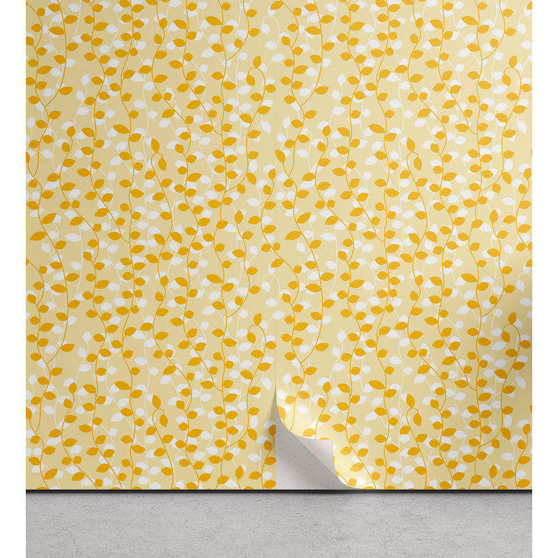 Panneau de papier peint auto-adhésif Branches and Leaves Imschweiler, L 13 po x L 100 po
