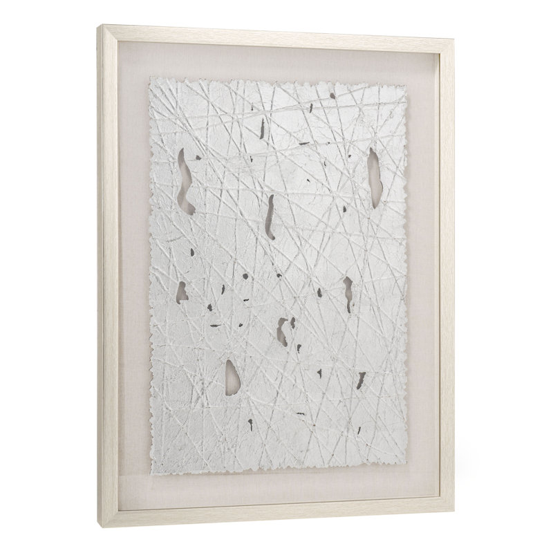 Décoration murale Lustrous Beauty, Shadow Box, Argent