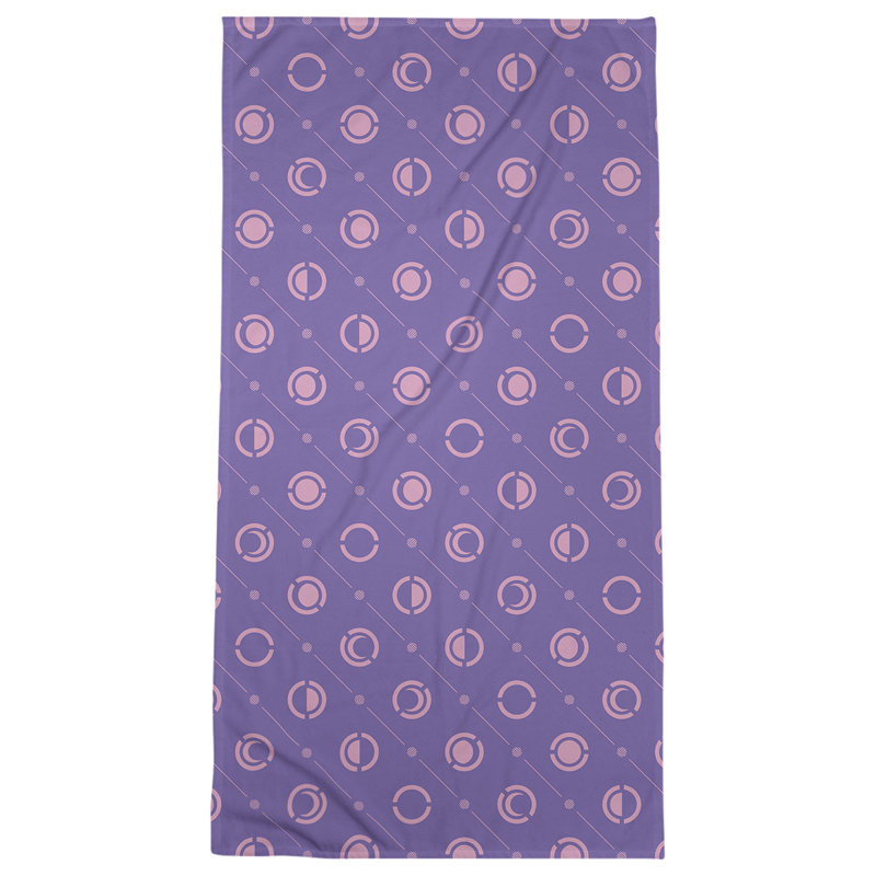 Serviette de plage Classic Moon Phases, Mauve / Rose