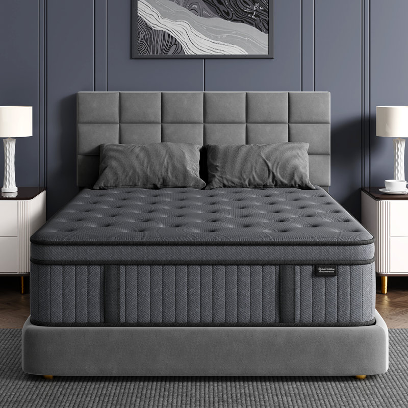 Matelas hybride moyen à ressorts ensachés avec mousse à mémoire de forme, 12", Lit double