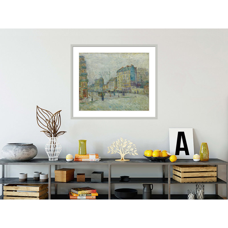 The Boulevard de Clichy Paris (El bulevar de Clichy Paris) par Vincent van Gogh, impression giclée encadrée