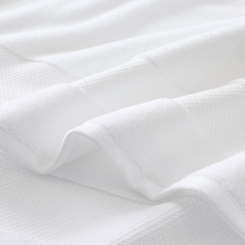 Ensemble de serviettes surdimensionnées 100% coton Turkish, Blanc, Ensemble de serviettes 6 pièces