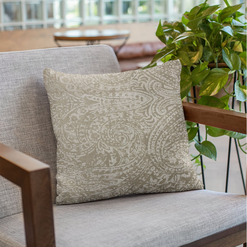 Natural Leaf Floral Reversible Throw Pillow, 20" x 26"