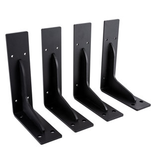 Steel Bracket Wall Shelf Bracket (Set of 4)