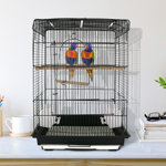 Cairns 28'' Steel Play Top Table Top Bird Cage with Perch