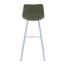 Tabouret de bar 41 po en cuir avec pieds en acier inoxydable-1891155549-1911943946