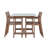 U_STYLE 5-Piece Outdoor Acacia Wood Outdoor Dining Set of 4,59.06-Inch Rectangular Table with Umbrella Hole,Suitable for Patio, Lawn, Garden, Poolside, & Indoor Use-1066569403