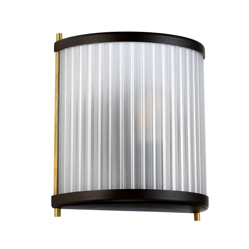 Schorr Steel Flush Mounted Sconce, Black