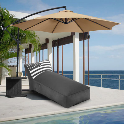 Méridienne d'extérieur, canapé de patio, lit de bronzage imperméable et résistant aux rayons UV, lit de repos inclinable et confortable pour le jardin, la piscine, la plage