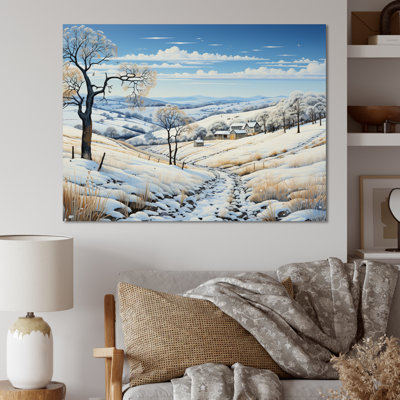 «Snow Winters Embrace Pastoral I», reproduction sur toile