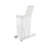 White Steel Pullout Waste/Trash Container